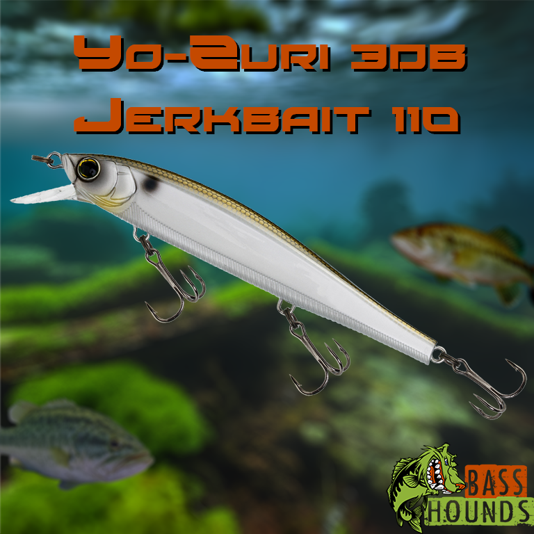 Leurre Jerkbait Yo-Zuri 3Db 110 Mm Bold Table Rock Shad - Suspendu, Côtés Plats, Technologie Wave Motion