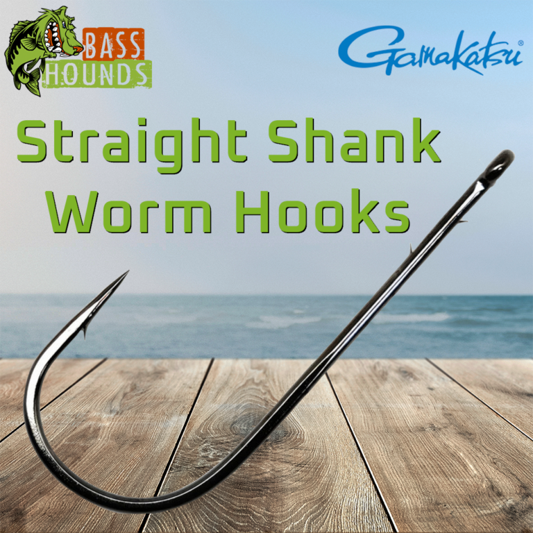 Gamakatsu Straight Worm Hook Bass Hounds
