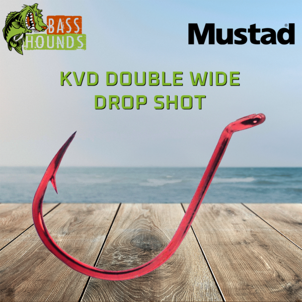 Bass Fishing Dropshot Hooks 50-Pack Hooks For Bass Fishing - Wacky Rig Saltwater Freshwater Hooks Drop Shot