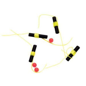 Thill Bobber Stops Beads Fishing Bobber Stop 40 Pack Fluorescent Yellow